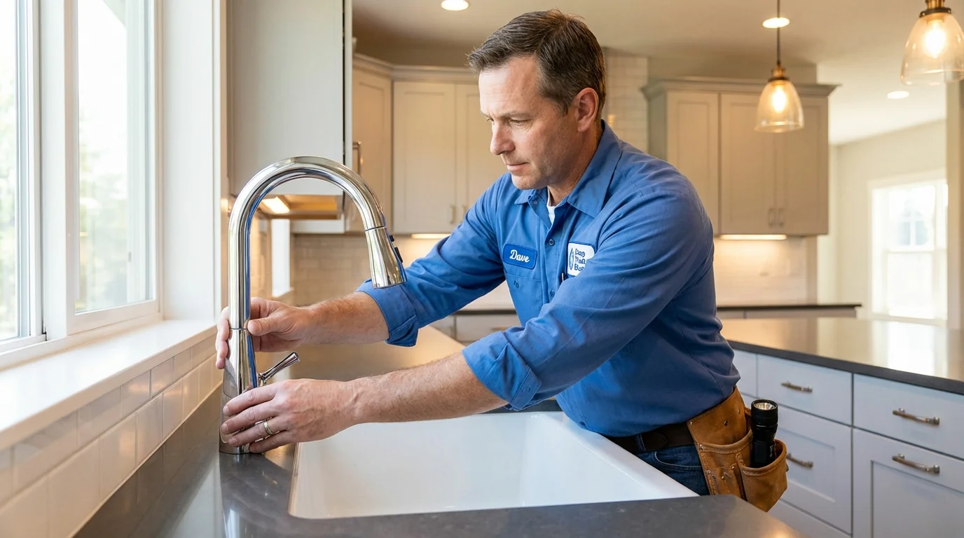 Kitchen faucet installation by Johns Plumbing LLC in Placerville